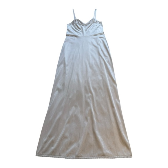 Vintage Kayser White Full Length Lingerie Slip With Adjustable Straps - Size 32 - Picture 3 of 12